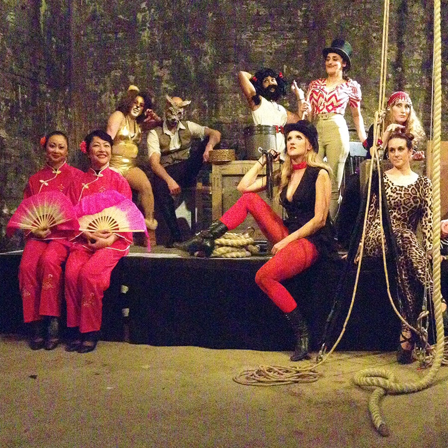 Airealism performing The Lost Circus at VAULT Festival
